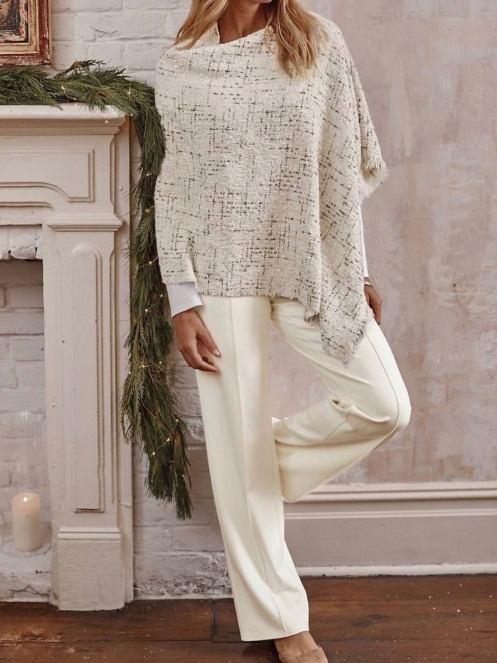 J. JILL WEAREVER XL PULL ON PANTS Ivory Cream Pants NWT